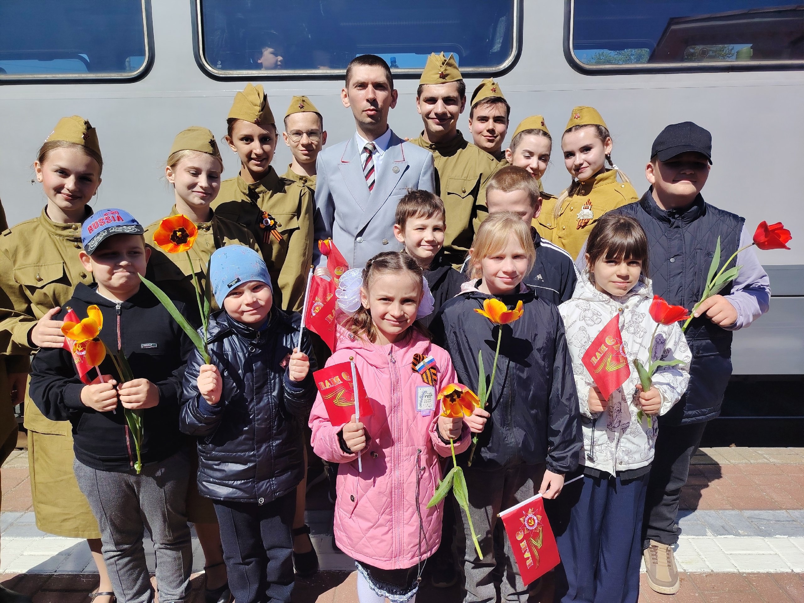 Поезд Победы в Богородицке.